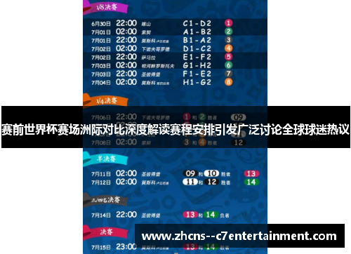 赛前世界杯赛场洲际对比深度解读赛程安排引发广泛讨论全球球迷热议 赛前世界杯赛场洲际对比深度解读赛程安排引发广泛讨论全球球迷热议